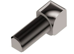 Schluter Rondec 90 Degree Inside Corner Aluminum w Polished Chrome Finish